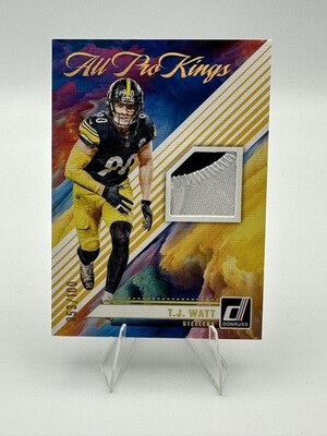T.J. Watt 2024 Panini Donruss - All Pro Kings Studio Series Patch 53/100