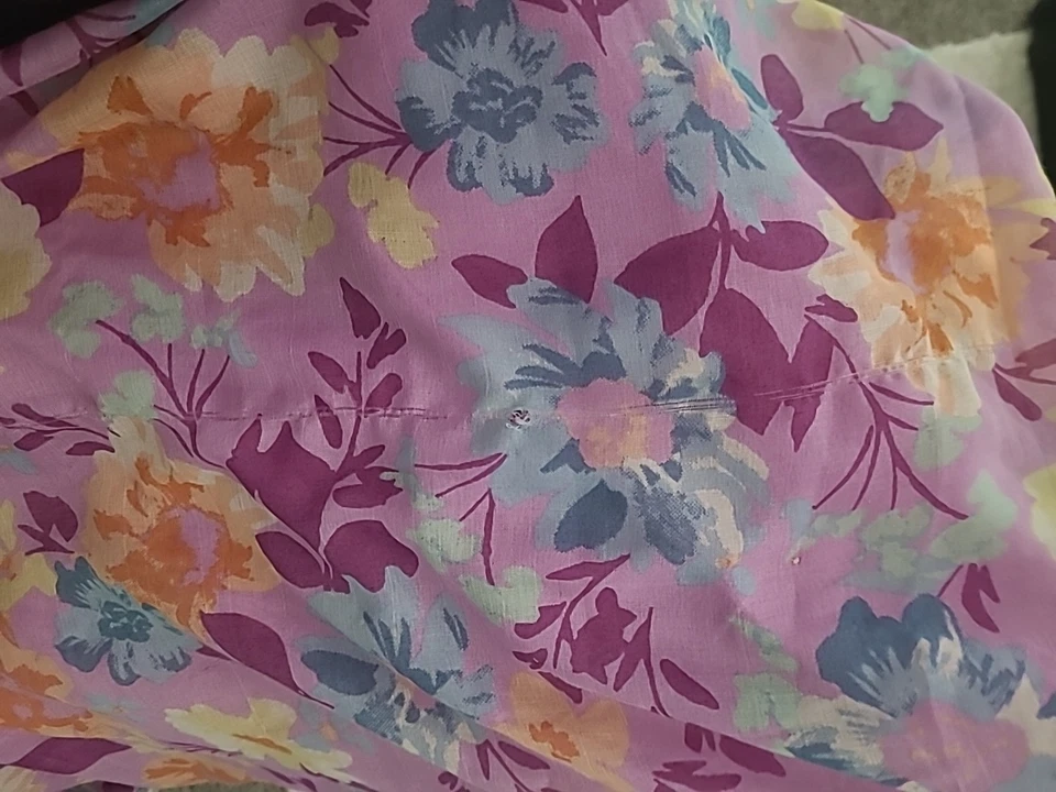 Billabong Small dress Salty Blonde maxi long flower drawstring lining flaw - Image 2 of 4