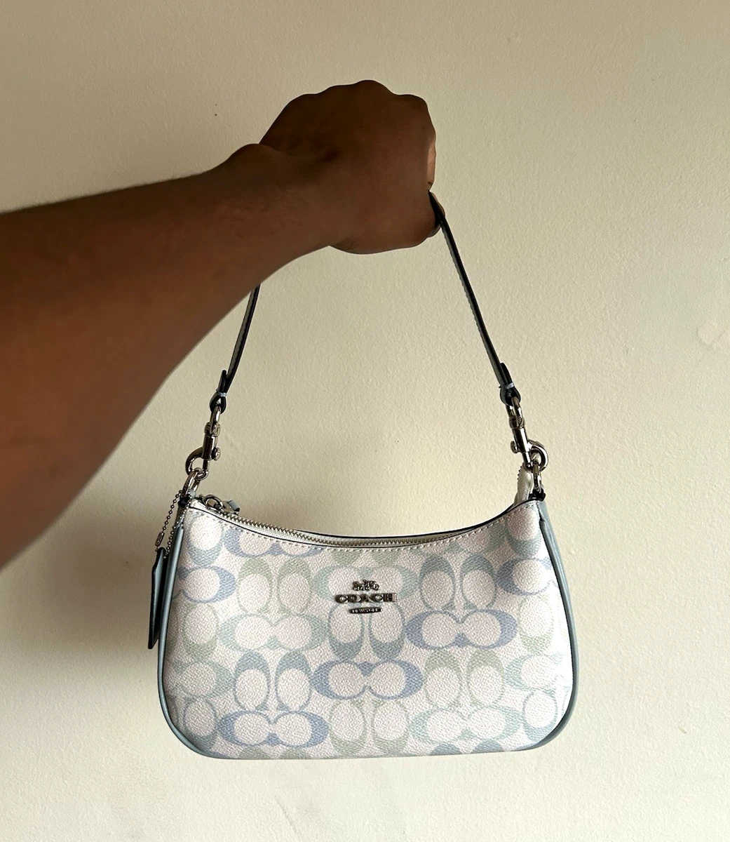 Coach Blue Signature Handbag for sale | eBay