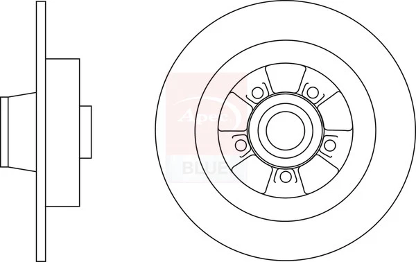 2x Par de Discos de Freio Sólidos Compatível com VAUXHALL VIVARO X82 1.6D Traseiro 2014 em Conjunto de 280mm - Imagem 3 de 4
