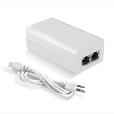 Gigabit Poe Injector 30W Ieee802.3At/Af Compliant, Supplies Poe 15.4W or Poe 