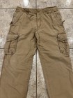 Mens 36X32 LL BEAN Flannel Lined Natural Fit Canvas Cargo Pant Distressed 264592 — photo 7