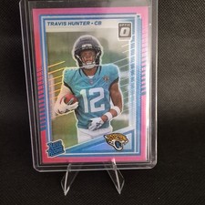 Panini 2025 Donruss Optic Pink Prizm Rated Rookie #301 Travis Hunter Jaguars