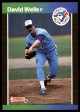 David Wells 1989 Donruss #307 Blue Jays MLB READ FREE SHIPPING AutographDen