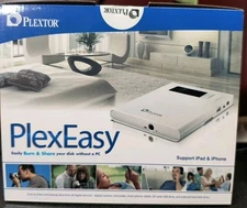 Plextor Plex Easy Portable DVD-RW Drive Record DVD CD Burner Discs PX-650US NIB