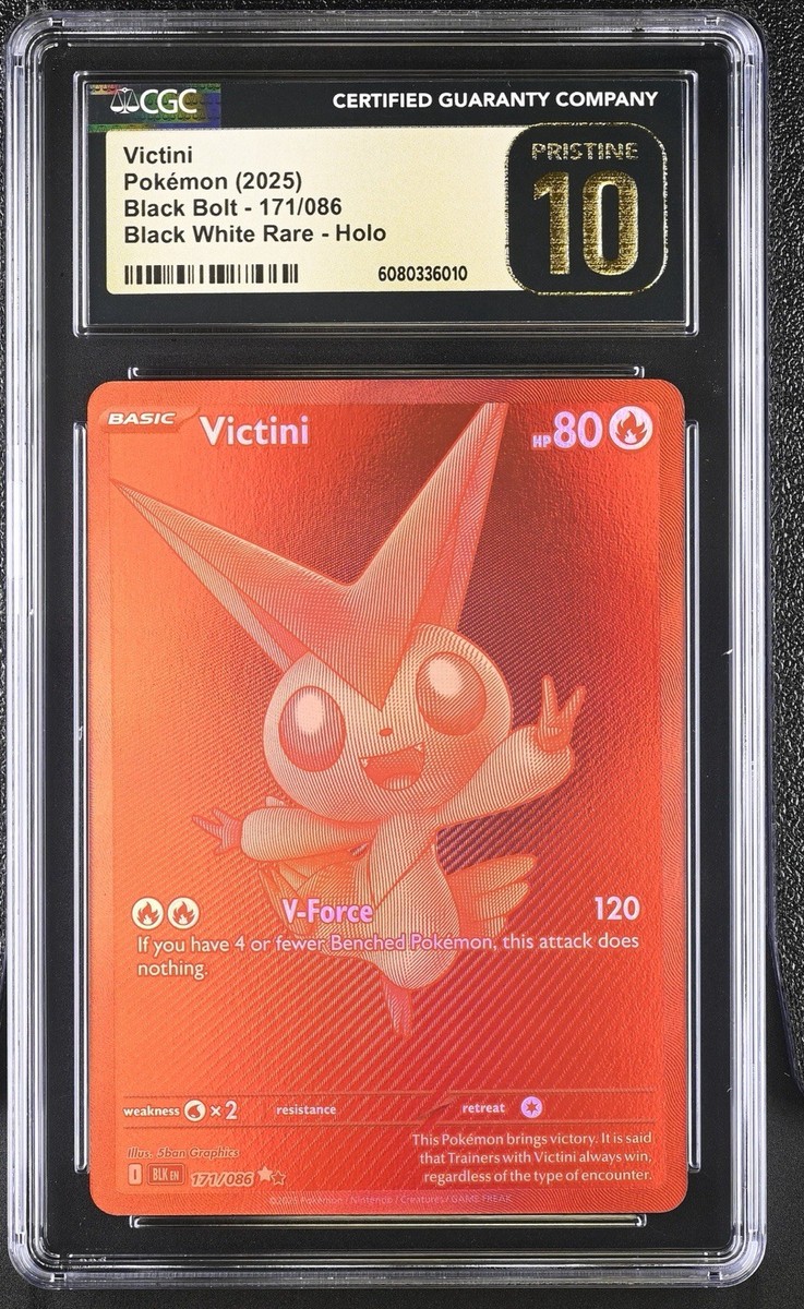 Pokemon: Black Bolt White Flare - Victini 171/086 Red Monochrome