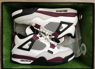 Size 10 - Jordan 4 Retro x Paris Saint-Germain Bordeaux 2020 PSG