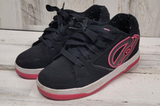Heelys Girls Black/Pink style 770291 lace up skate shoe womens 5 Youth 4 b2 