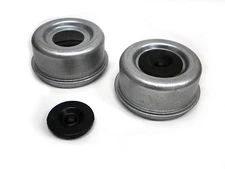 TWO - 2.71-2.72 Trailer Axle Dust Cap Cup Grease Cover RV Camper EZ Lube