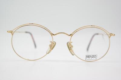 Vintage Brille Kenzo CORDOU K171 Gold Oval Brillengestell eyeglasses