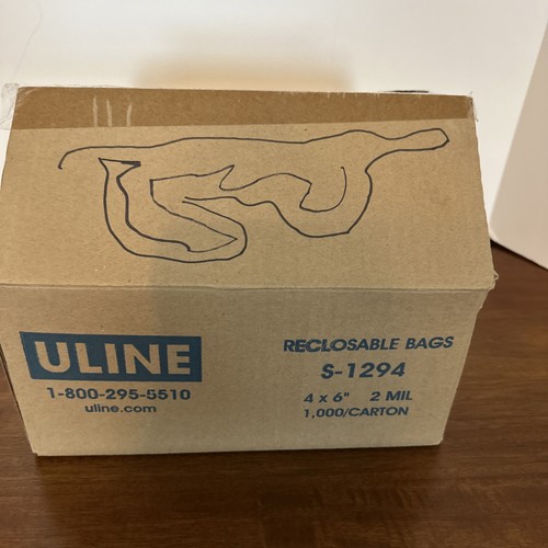 U-Line Reclosable Bags S-1294 4x6” box of 1000 brand new