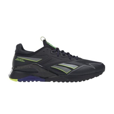 Reebok Nano X2 TR Adventure Winter Men Shoes Black Solar Acid Yellow Sz12 HQ5852