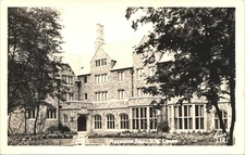 UW RESIDENCE HALL seattle wa real photo postcard rppc university campus ellis
