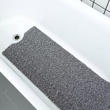 Bath Tub Shower Mat 40 x 16 Inch Non-Slip Soft PVC Loofah Mats for Bathroom ...