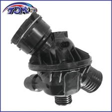 Engine Coolant Thermostat Housing Assembly W/ Sensor Direct For BMW X5 X6 435i