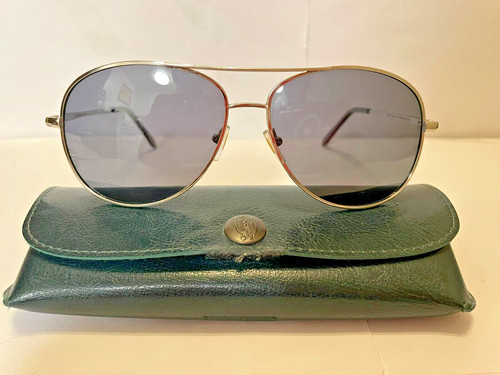 JandSvision Sunglasses Aviator Polarized UV400 Silver Metal Cat.2 Please Read