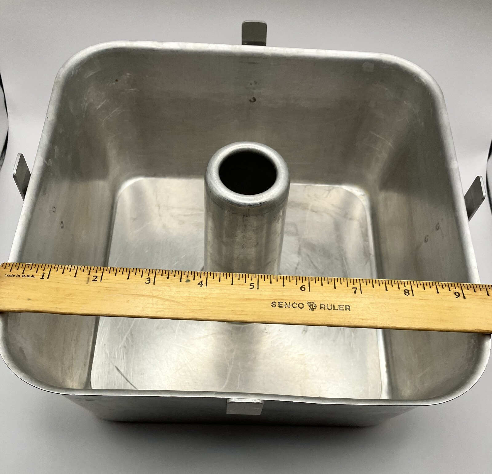 Vintage Square Angel Food Cake Pan. 2 piece. Good Condition. Preowned. Wearever eBay