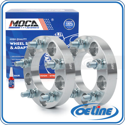 #ad #ad 2PC 1 Inch Wheel Spacers for Chevrolet Corvette Camaro 5x4.75 M12x1.5 87.1mm $39.99
