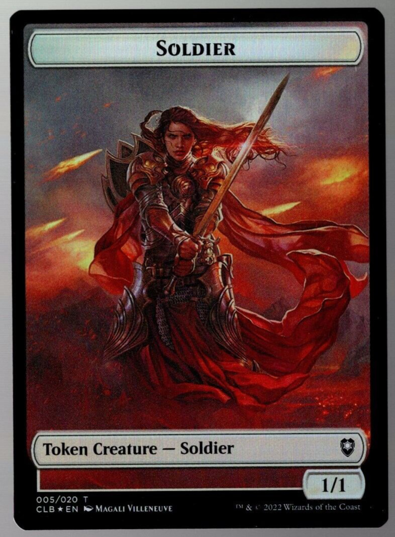 Treasure // Soldier Double-Sided Token Commander Legends: Battle for ...