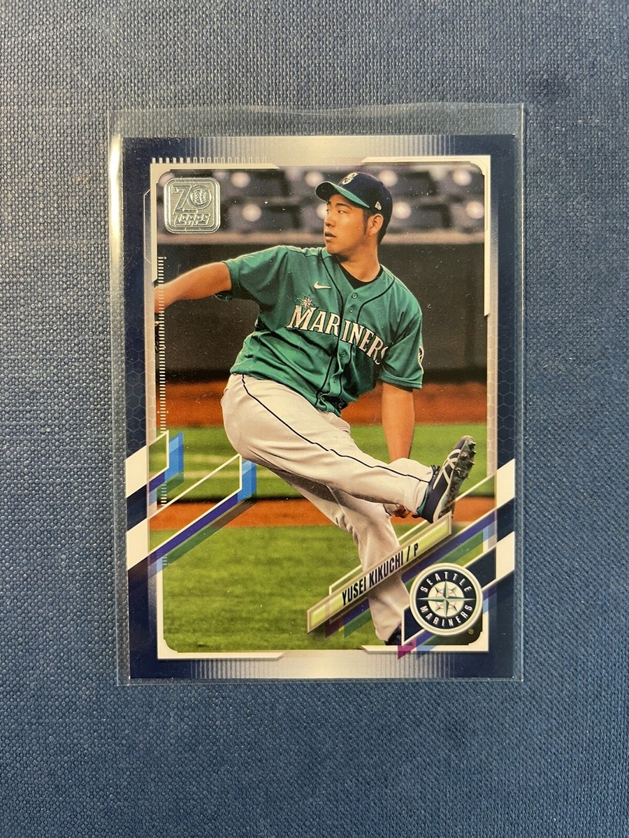 2022 Topps Series 1 1987 Relic Yusei Kikuchi - Royal Blue Parallel