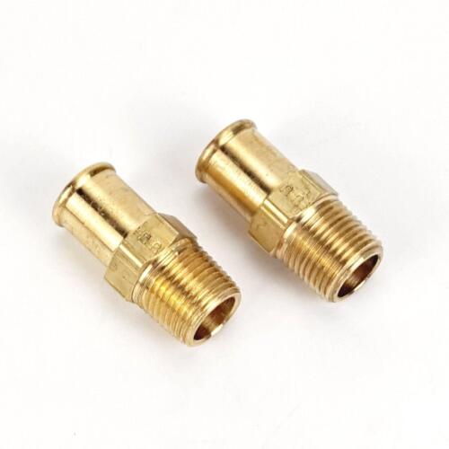 Parker 68HB-12-8 Solid Brass Beaded Hose Barbs 3/4 X 1/2 Male Pipe Lot of 2