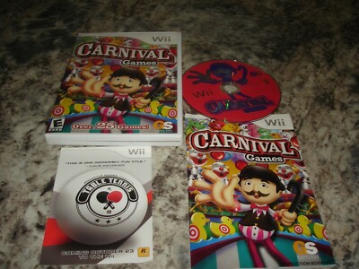 Carnival Games (Nintendo Wii, 2007) Complete. Tested works BIn 925