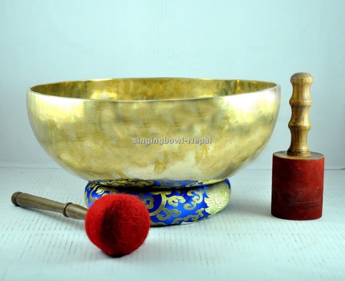 16 inch Healing Singing Bowl-Hand hammered Tibetan Bowls Yoga for chakra balance - 第 1/5 張圖片