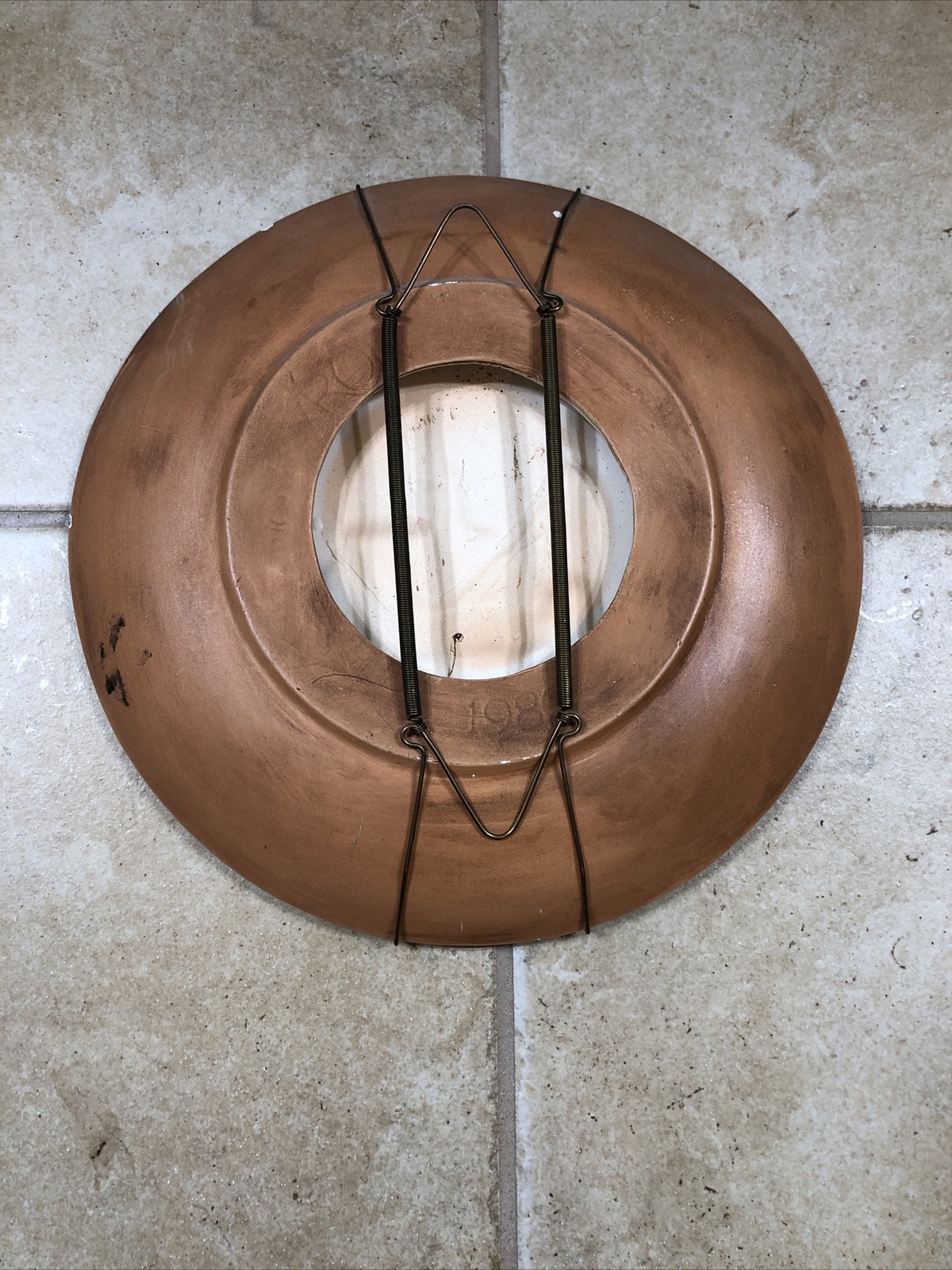 Vintage 1980 Byron Molds 3D Christmas Wall Plate Hand Painted Winter Decor