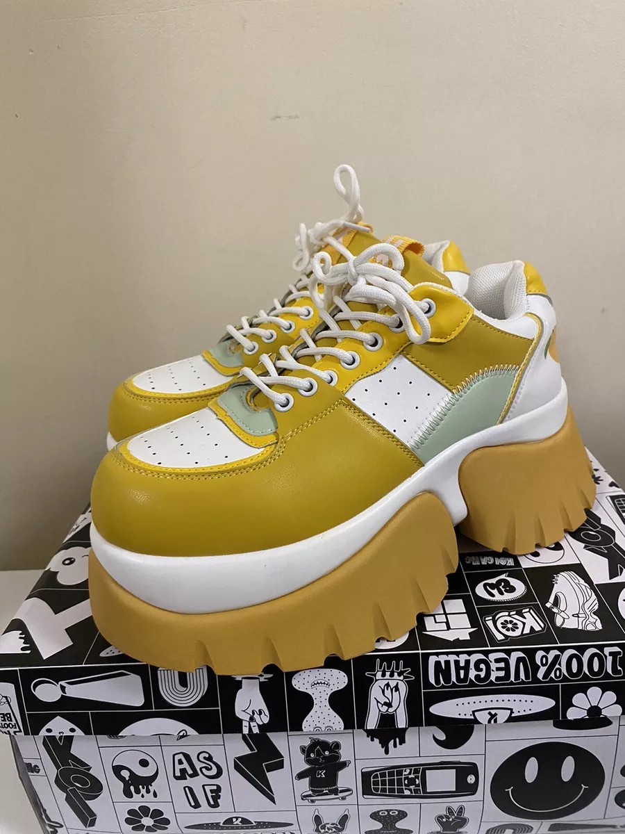 Orange platform best sale trainers