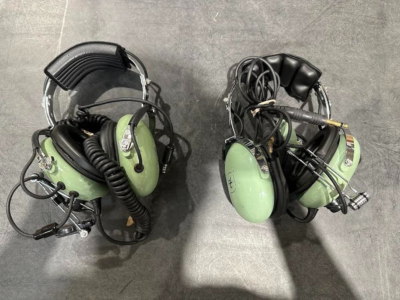 航空用ヘッドセット David Clark【USED】 Set of 2 David Clark Aviation Headsets | Untested