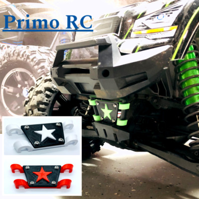 Lone Star theme Front Bumper Plate compatible with Traxxas X-MAXX XMAXX