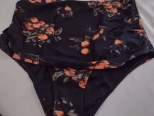 Swimsuit Separates Bottom Floral Print Skirt Flap In Front