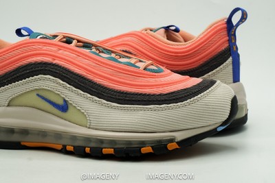 nike air max 97 pink blue yellow corduroy
