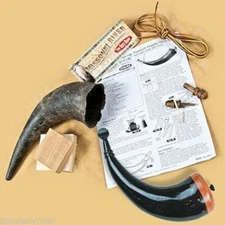 Genuine Bison Powder Horn Kit - YOU MAKE IT!