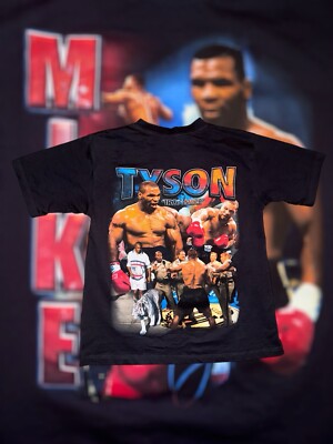 Marino Morwood Mike Tyson T Shirt - Black Size L -NEW Vintage Rap