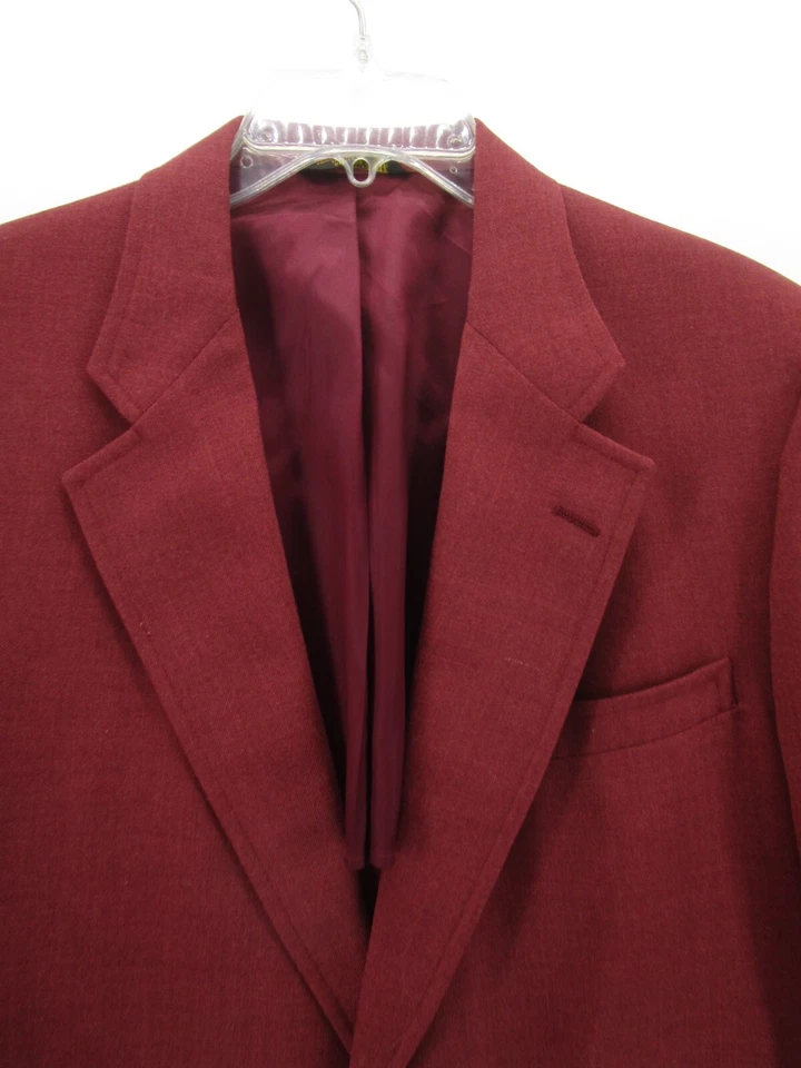 Abrigo Deportivo VINTAGE Palm Beach 44 Hombres Rojo Blazer Chaqueta Lúpulo Preppy Años 80 90 Foto 2 de 4