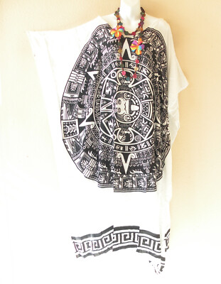 KD510 White Black Batwing Tunic Kaftan Dolman Women Abaya Maxi Dress Up to 5X