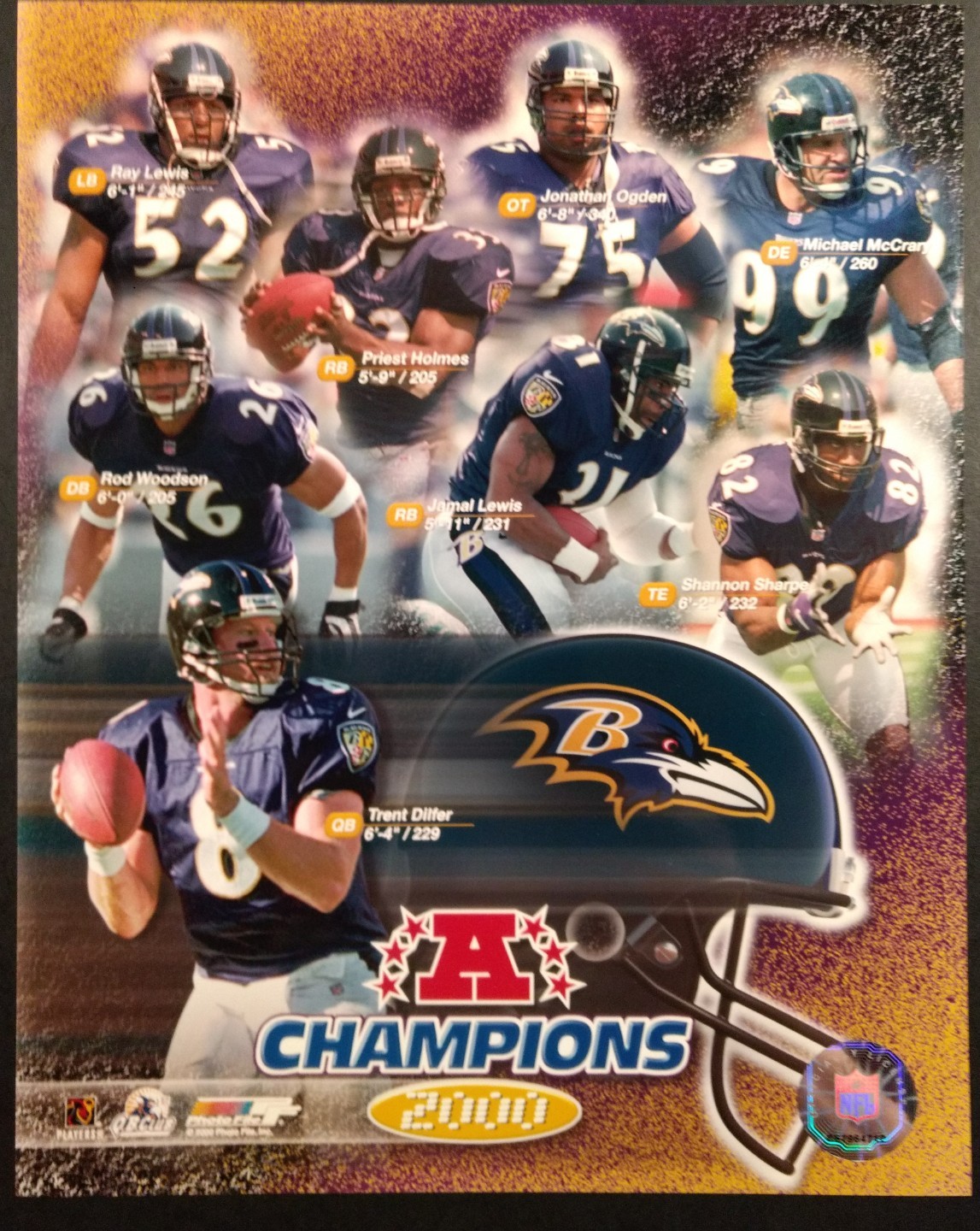 Baltimore Ravens 2000 AFC CHAMPIONSHIP COMPOSITE 8x10 Photo | eBay