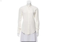 HELMUT LANG Mock Neck Long Sleeve Botton-up Top Size XS