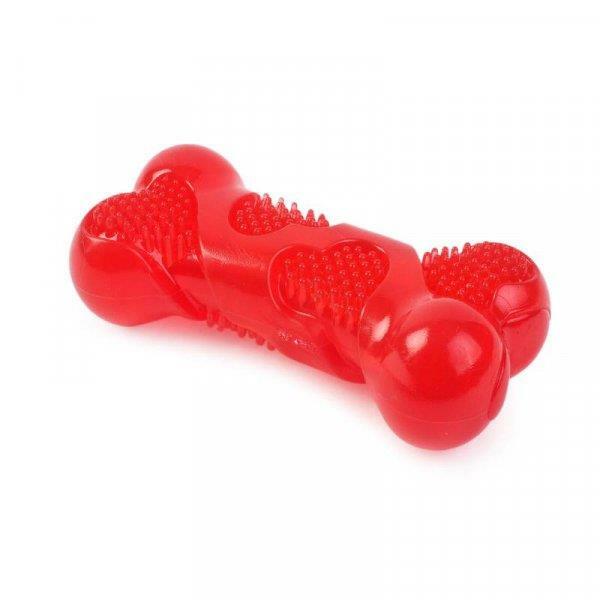 Zoon Squeaky Vanilla GumBone 13cm Dog Toy