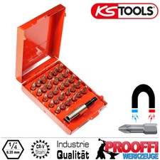 Bitsatz Schraubendreher Satz 31-tlg Profi Bits Set Mit Magnet Bithalter KS-Tools