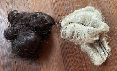 TWO Doll Wigs - Synthetic Fiber - One Marked  7 .