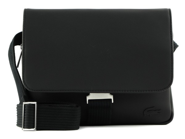 Lacoste Men's Classic Messenger Bag UmhäNgetasche Tasche Noir Schwarz Neu-image