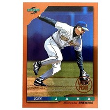 John Jaha 1996 Score Dugout Collection Artist's Proof #40 MLB Milwaukee Brewers