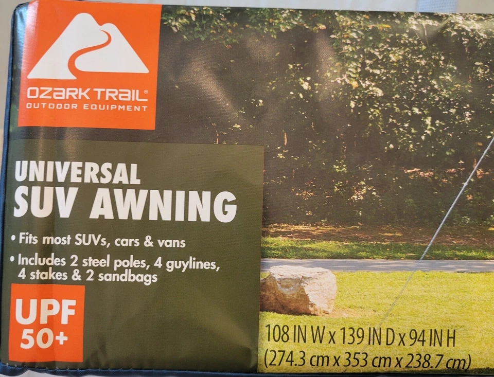 Ozark Trail Universal SUV Toldo Toldo Accesorio Camping Puerta Trasera Parasol Foto 4 de 4