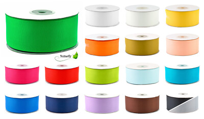 25m Ripsband 38mm Schleifenband Hochzeit Geschenkband mattes Satinband 40mm 4cm