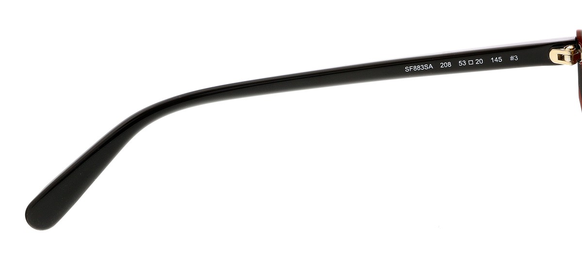 Salvatore Ferragamo SF883SA 208 Dark Brown Round Sunglasses