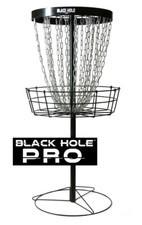 FREE SHIP!!!*** NEW MVP Black Hole Pro Disc Golf Basket - Portable - 24 Chains