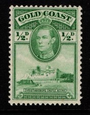 Gold Coast 1938 King George VI ½d Christiansborg Castle SG120a Mint