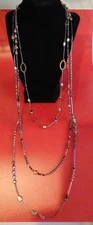 Silpada Sterling Silver Multistrand Hematite Seed Bead DEWDROPS Necklace  #N2097